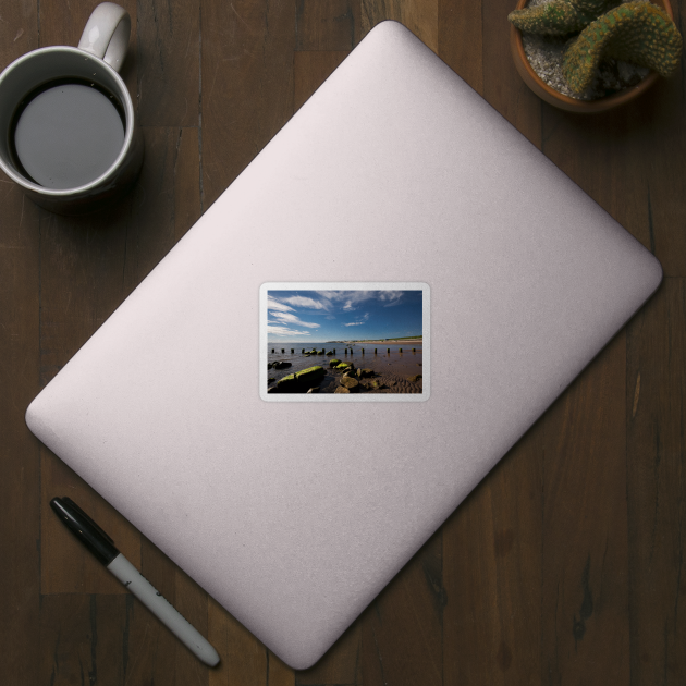 The beach at Whitley Bay in June by Violaman